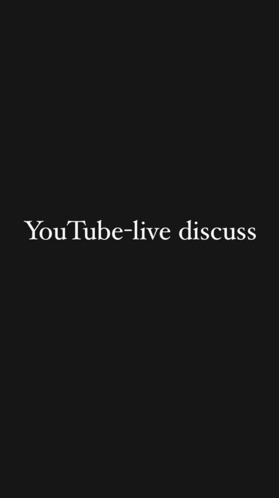 youtube live discuss